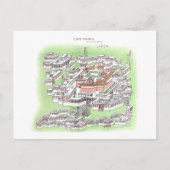 Cho-Khang Tempel van Boeddha in Lhasa 1902 Tekenin Briefkaart (Voorkant)