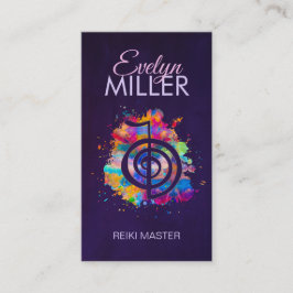 Cho ku Rei in kleurrijke splaatstin Visitekaartje