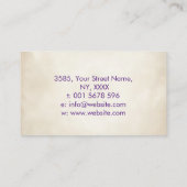 Cho ku Rei in kleurrijke splaatstin Visitekaartje (Achterkant)