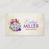 Cho ku Rei in kleurrijke splaatstin Visitekaartje (Voorkant)