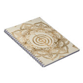 Cho Ku Rei - pastel gold lotus mandala Notitieboek (Rechterzijde)