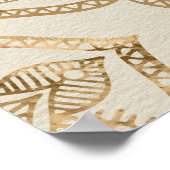 Cho Ku Rei - pastel gold lotus mandala Poster (Hoek)