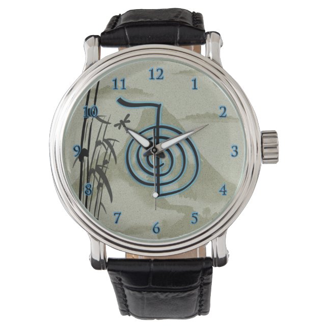 Cho Ku Rei Reiki Mountain Horloge (Voorkant)