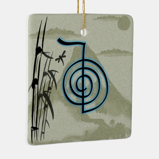 Cho Ku Rei Reiki Mountain Keramisch Ornament (Rechts)