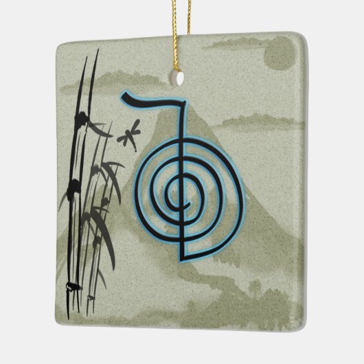 Cho Ku Rei Reiki Mountain Keramisch Ornament (Links)
