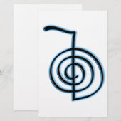 Cho Ku Rei Reiki Symbool Briefpapier (Voorkant / Achterkant)