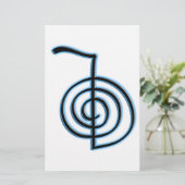 Cho Ku Rei Reiki Symbool Briefpapier (Staand voorkant)