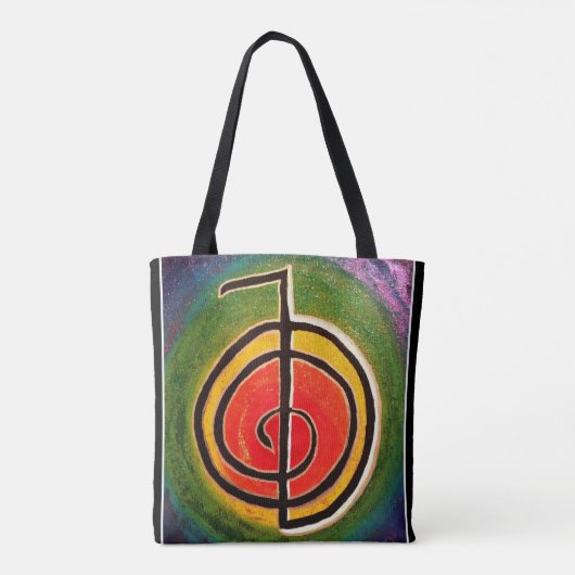 Cho-Ku-Rei Reiki Symbool - Oorspronkelijk kunstwer Tote Bag (Achterkant)