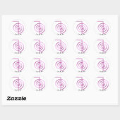 Cho Ku Rei Reiki Symbool voor genezing Ronde Sticker (Vel)