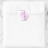 Cho Ku Rei Reiki Symbool voor genezing Ronde Sticker (Tas)