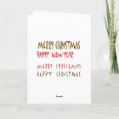 CHO KU REI - Reiki Vrolijk Kerstfeest Feestdagen Kaart (Achterkant)