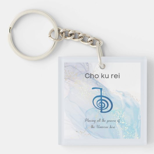 Cho ku Rei Traditional Usui Reiki Symbol Sleutelha Sleutelhanger (voorkant)