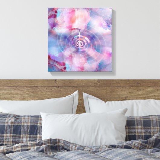 Cho Ku Rei - Zachte Waterverf Canvas Afdruk (Insitu (Slaapkamer))