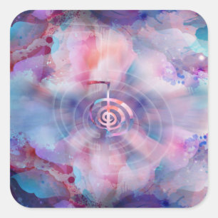 Cho Ku Rei - Zachte Waterverf Vierkante Sticker