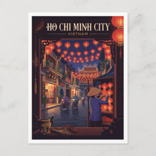 Cho Lon Chinese Straat Ho Chi Minh Stad Briefkaart