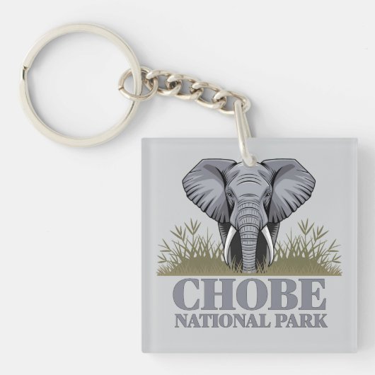 Chobe Nationaal Park Botswana Sleutelhanger (voorkant)