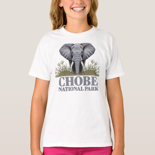 Chobe Nationaal Park Botswana T-shirt (Voorkant)
