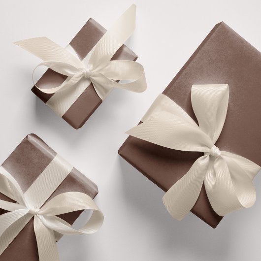 Choc Bruine Solid Color 9C7F74 Inpakpapier Vel