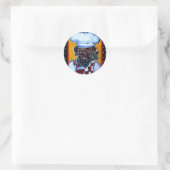 Choc Lab Chef Ronde Sticker (Tas)