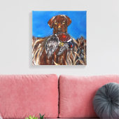 CHOC LABRADOR RETRIEVER CANVAS AFDRUK (Insitu (Woonkamer))