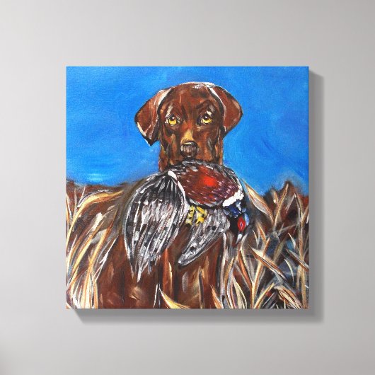 CHOC LABRADOR RETRIEVER CANVAS AFDRUK (Voorkant)
