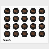Choc Lit Melanin Black Pride - Black History Month Ronde Sticker (Vel)