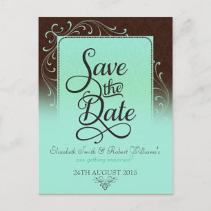 Choc Mint Decor  sparen het Briefkaart van de Datu