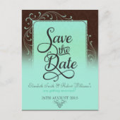 Choc Mint Decor  sparen het Briefkaart van de Datu (Voorkant)