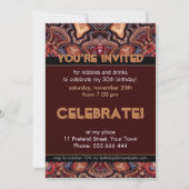 Choc Stippen Earth Art Party - Uitnodiging (Achterkant)