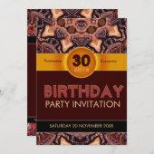 Choc Stippen Earth Art Party - Uitnodiging (Voorkant / Achterkant)