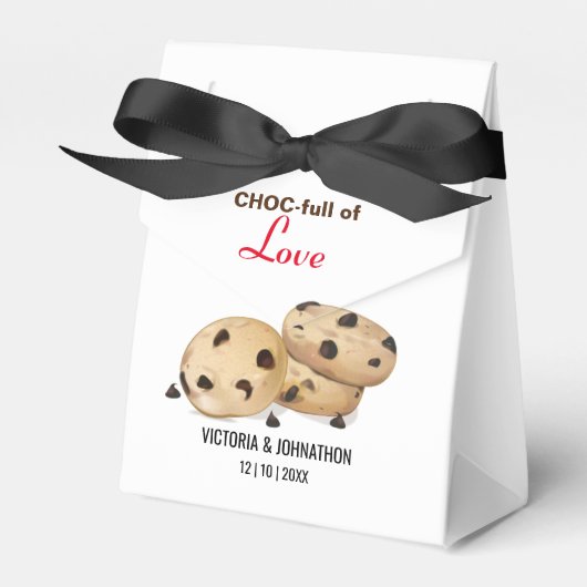 Choc-vol van Love Cookie Wedding Bedankdoosjes (Voorkant Zijde)
