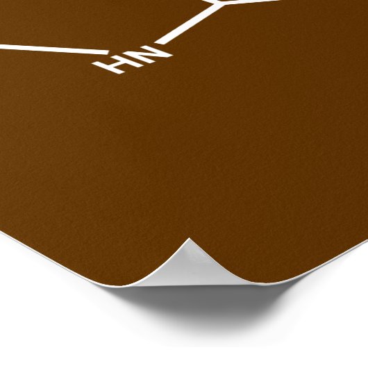 ChocChem $ 17,95 grafisch Poster voor wand (Hoek)