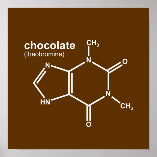 ChocChem $ 17,95 grafisch Poster voor wand (Voorkant)