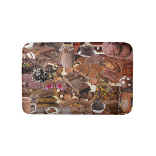 Chockablock chocolaatjes badmat