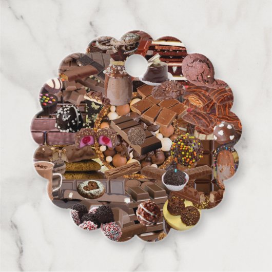 Chockablock chocolaatjes bedankjes labels (Voorkant)