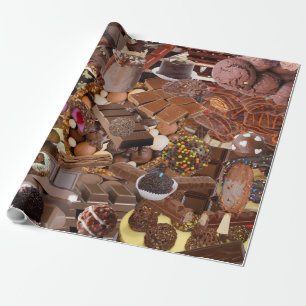 Chockablock chocolaatjes cadeaupapier
