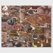 Chockablock chocolaatjes cadeaupapier (Vlak)