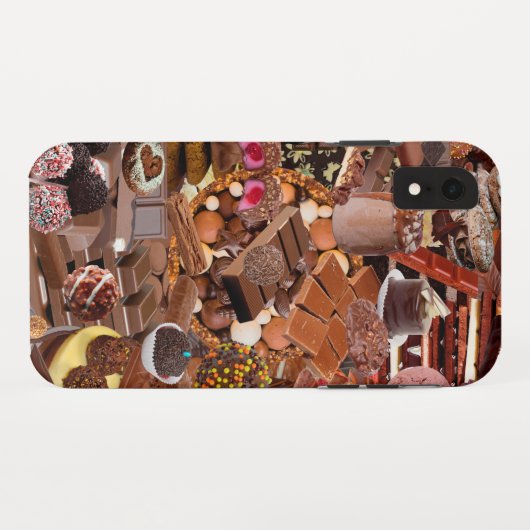 Chockablock chocolaatjes Case-Mate iPhone case (Achterkant (horizontaal))