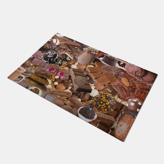 Chockablock chocolaatjes deurmat (Schuin)
