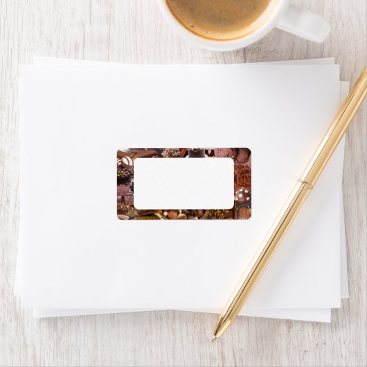 Chockablock chocolaatjes etiket (Insitu)