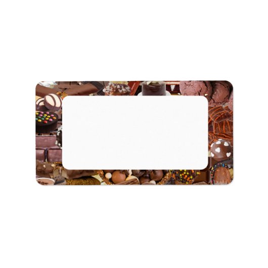 Chockablock chocolaatjes etiket (Voorkant)