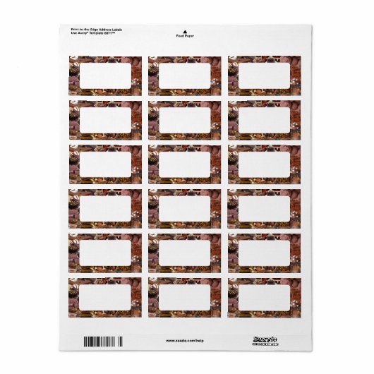 Chockablock chocolaatjes etiket (Full Sheet)