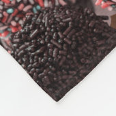Chockablock chocolaatjes fleece deken (Hoek)