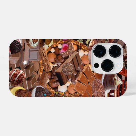 Chockablock chocolaatjes iPhone hoesje (Achterkant horizontaal)