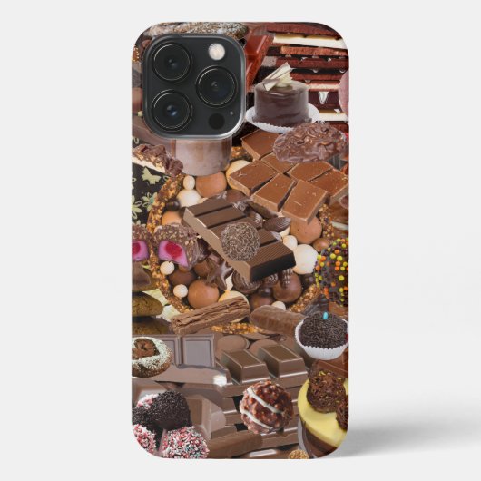 Chockablock chocolaatjes iPhone hoesje (Achterkant)