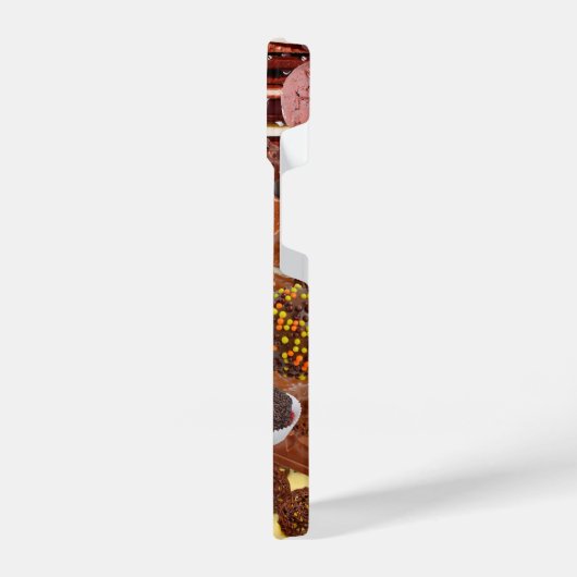 Chockablock chocolaatjes iPhone hoesje (Linkerkant)