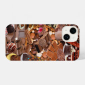 Chockablock chocolaatjes iPhone hoesje (Achterkant horizontaal)