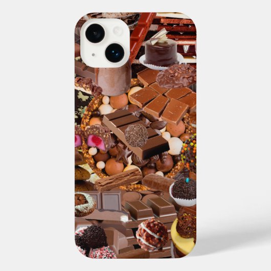 Chockablock chocolaatjes iPhone hoesje (Achterkant)