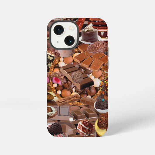 Chockablock chocolaatjes iPhone hoesje (Achterkant)