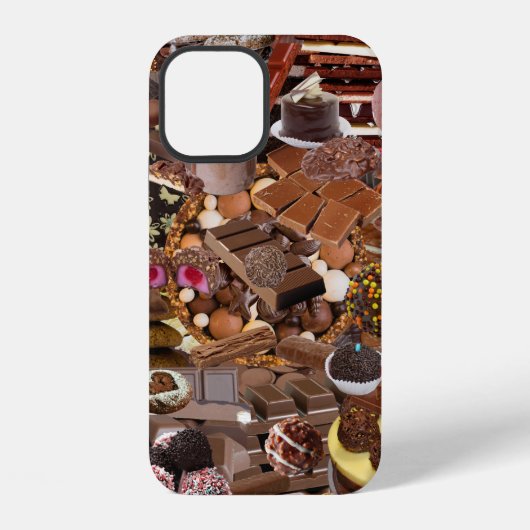 Chockablock chocolaatjes iPhone hoesje (Achterkant)
